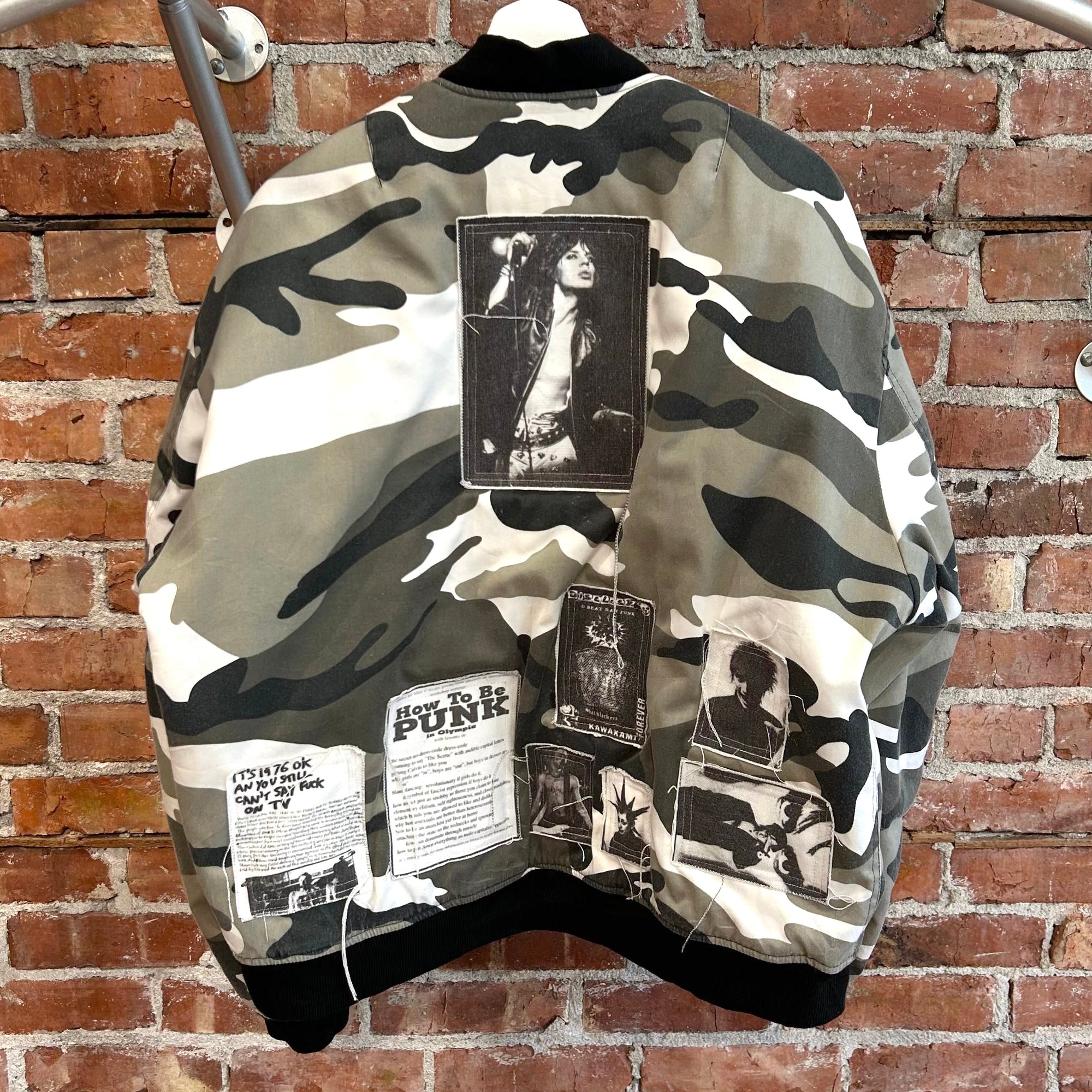 RAF SIMONS BOOTLEG PUNK ICON RIOT BOMBER JACKET ‘SNOW CAMO’