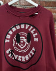 RAF SIMONS SMILEY COLLEGE CREWNECK ‘BURGUNDY’