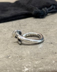 CHOME HEARTS FLAT-TOP NAIL RING ‘SILVER’