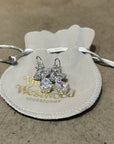 VIVIENNE WESTWOOD LARGE ISMENE EARRINGS ‘TRANSLUCENT’