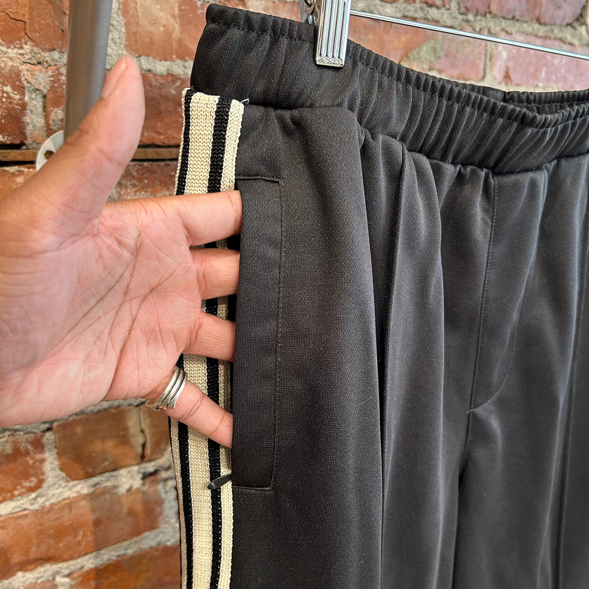 BASKETCASE LUCKY TRACK PANTS ‘BLACK’