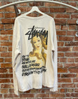 STUSSY POEM LONGSLEEVE ‘WHITE’