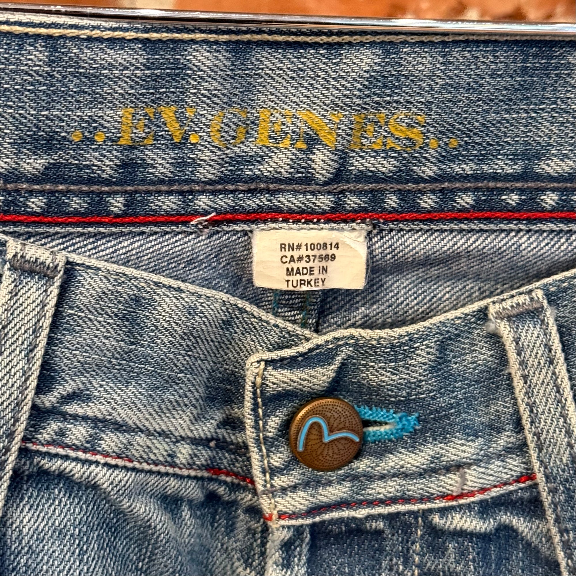 EVISU INTERNATIONAL STITCH GULL DENIM 'VINTAGE BLUE'