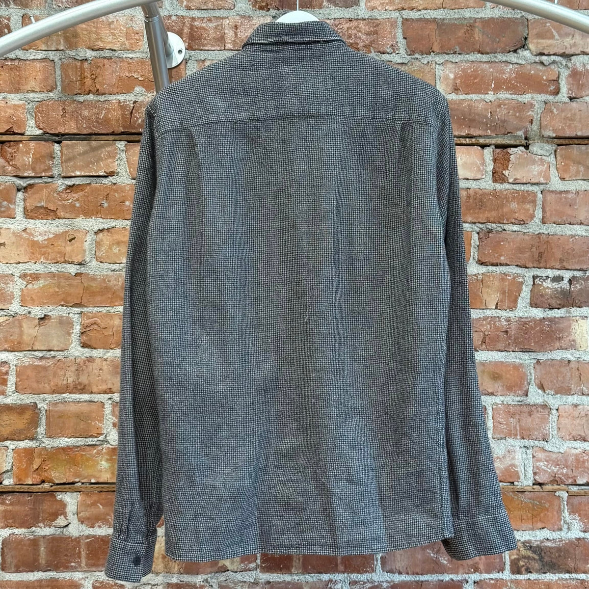 HAIDER ACKERMANN WOOL HOUNDSTOOTH SHIRT ‘GREY’