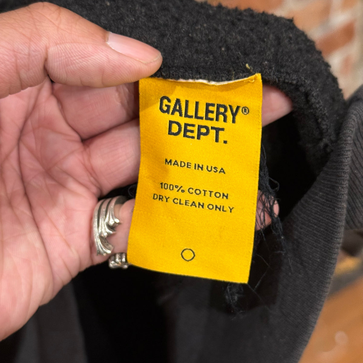 GALLERY DEPT. QUARTER ZIP HOODIE ‘BLACK’