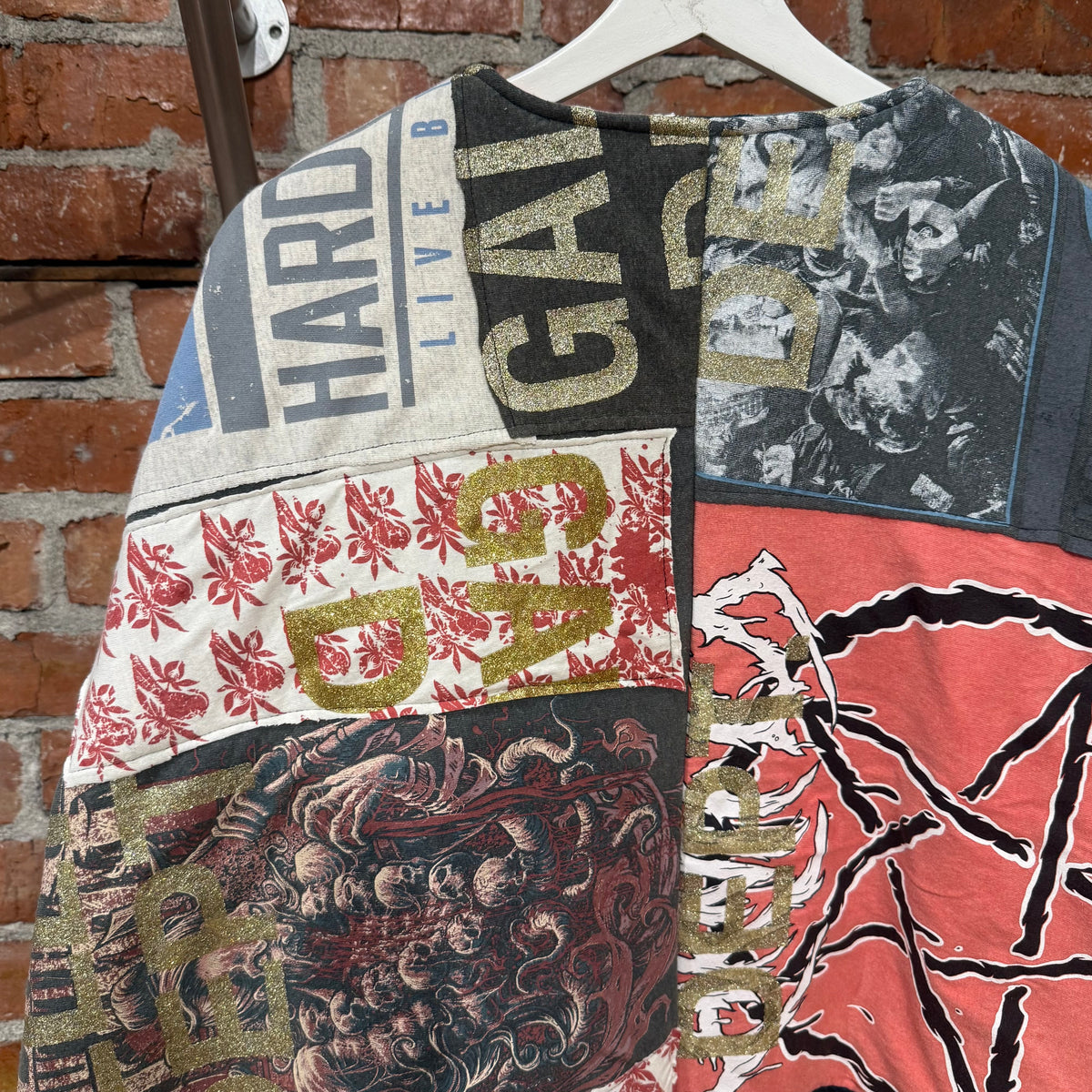 GALLERY DEPT. DR OCT 1 OF 1 PATCHWORK CAPE ‘MULTI’