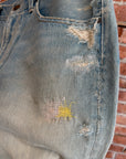 UNDERCOVER SS05 "BUT BEAUTIFUL II" DENIM SHORTS ‘MULTI’