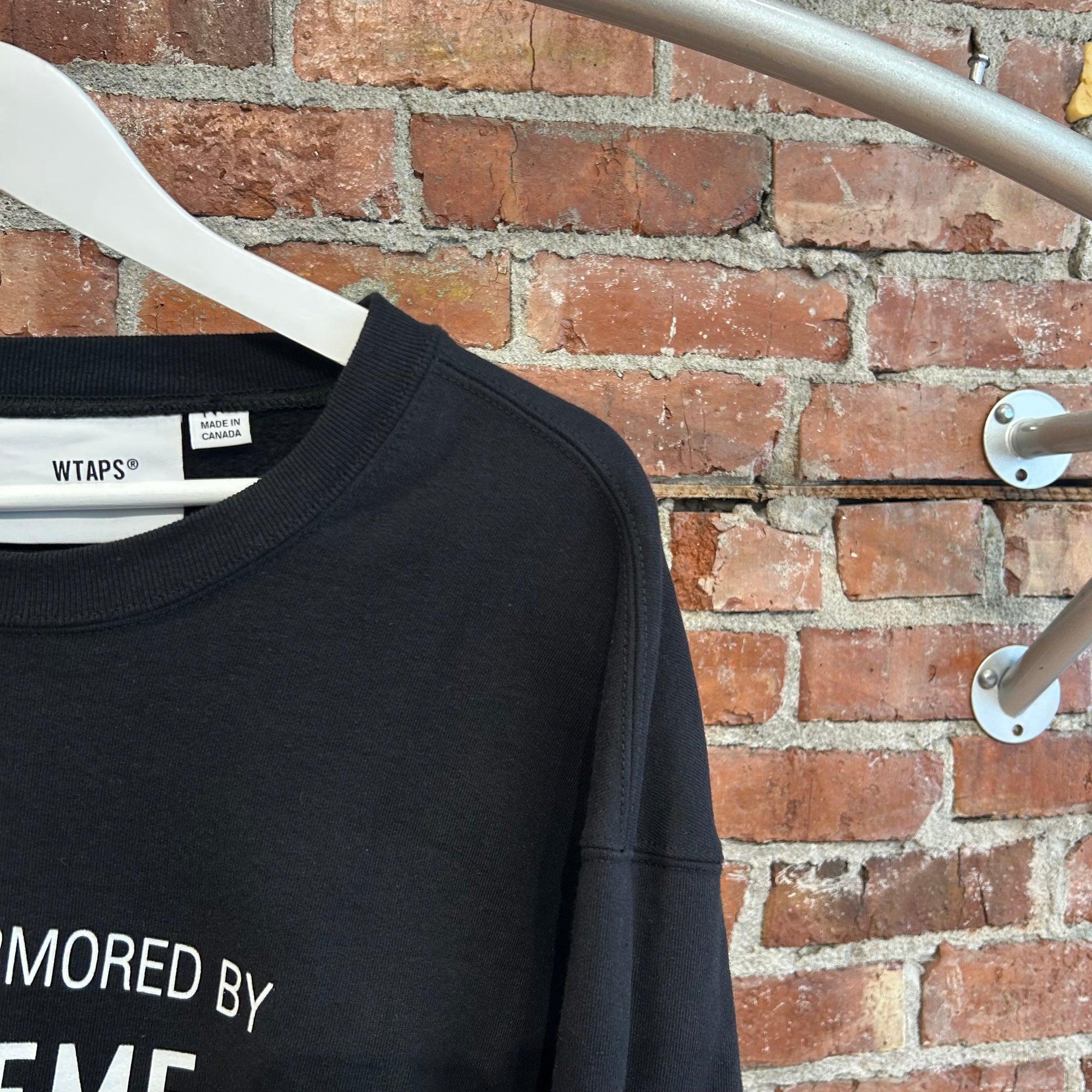 SUPREME X WTAPS FW21 CREWNECK ‘BLACK’