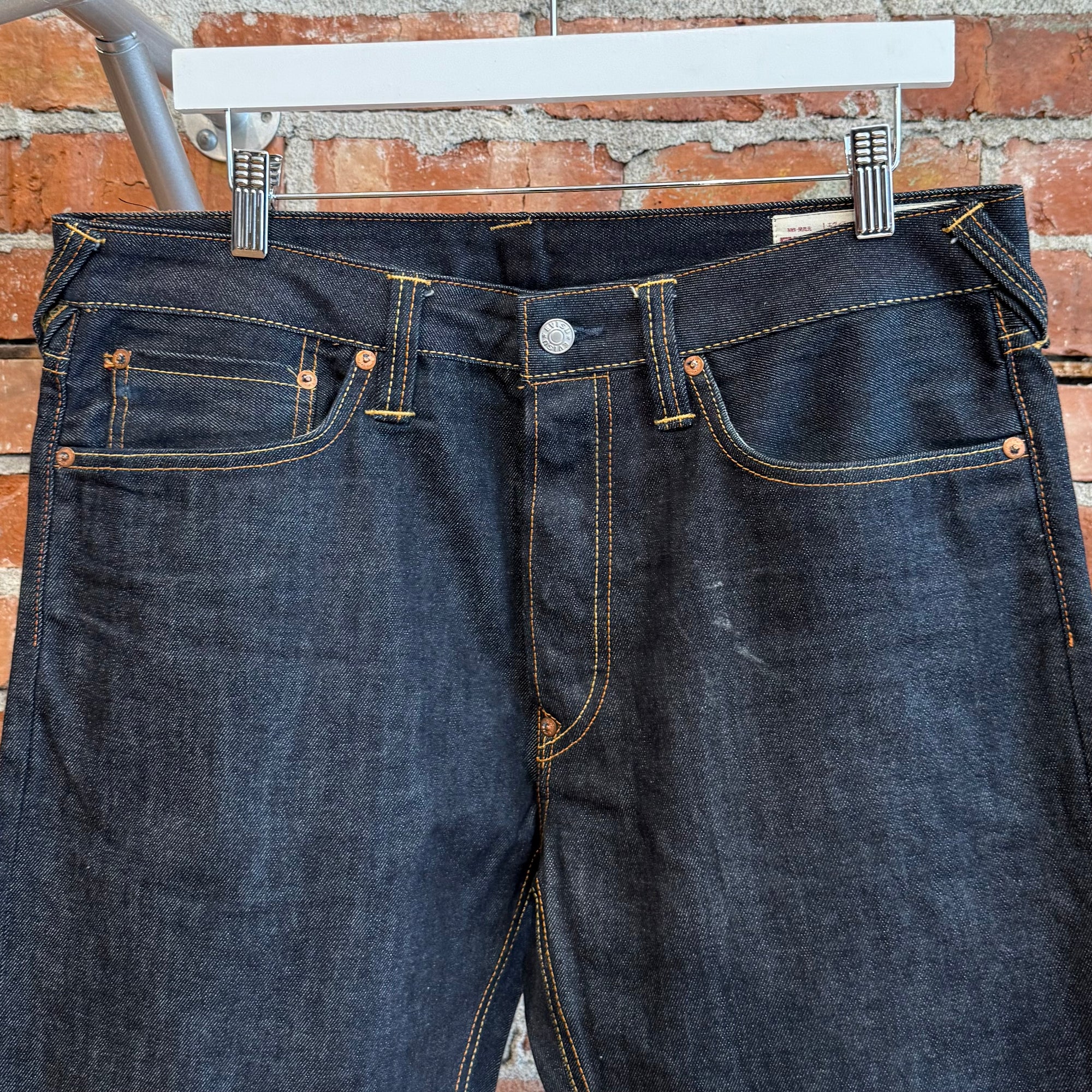 EVISU LOT 2000 SINGLE GULL DENIM 'INDIGO/IVORY'
