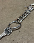 DEAL DESIGN KG CLIP FLEURKEY KEYCHAIN ‘SILVER’