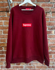 SUPREME FW22 BOX LOGO CREWNECK ‘BURGUNDY’