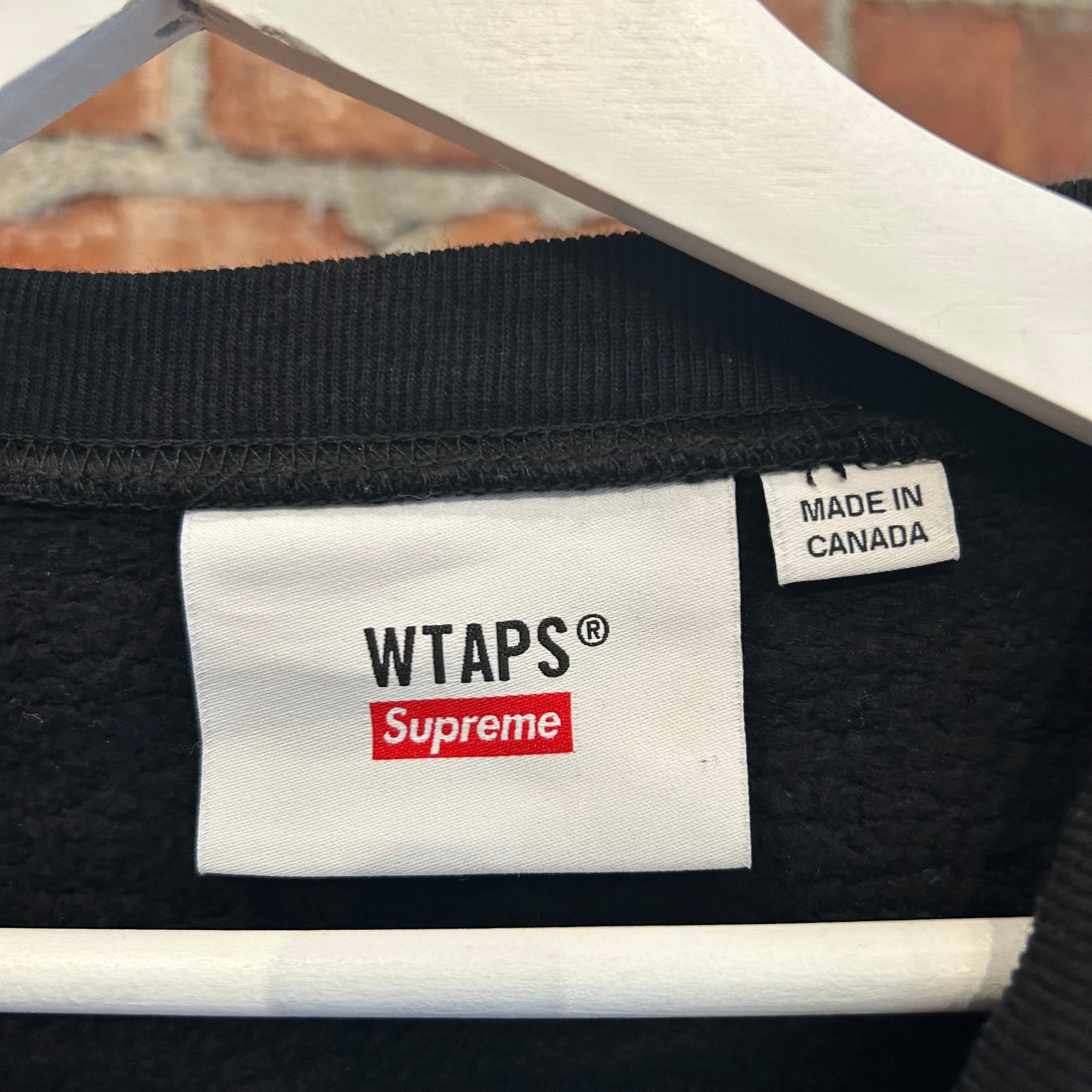 SUPREME X WTAPS FW21 CREWNECK ‘BLACK’