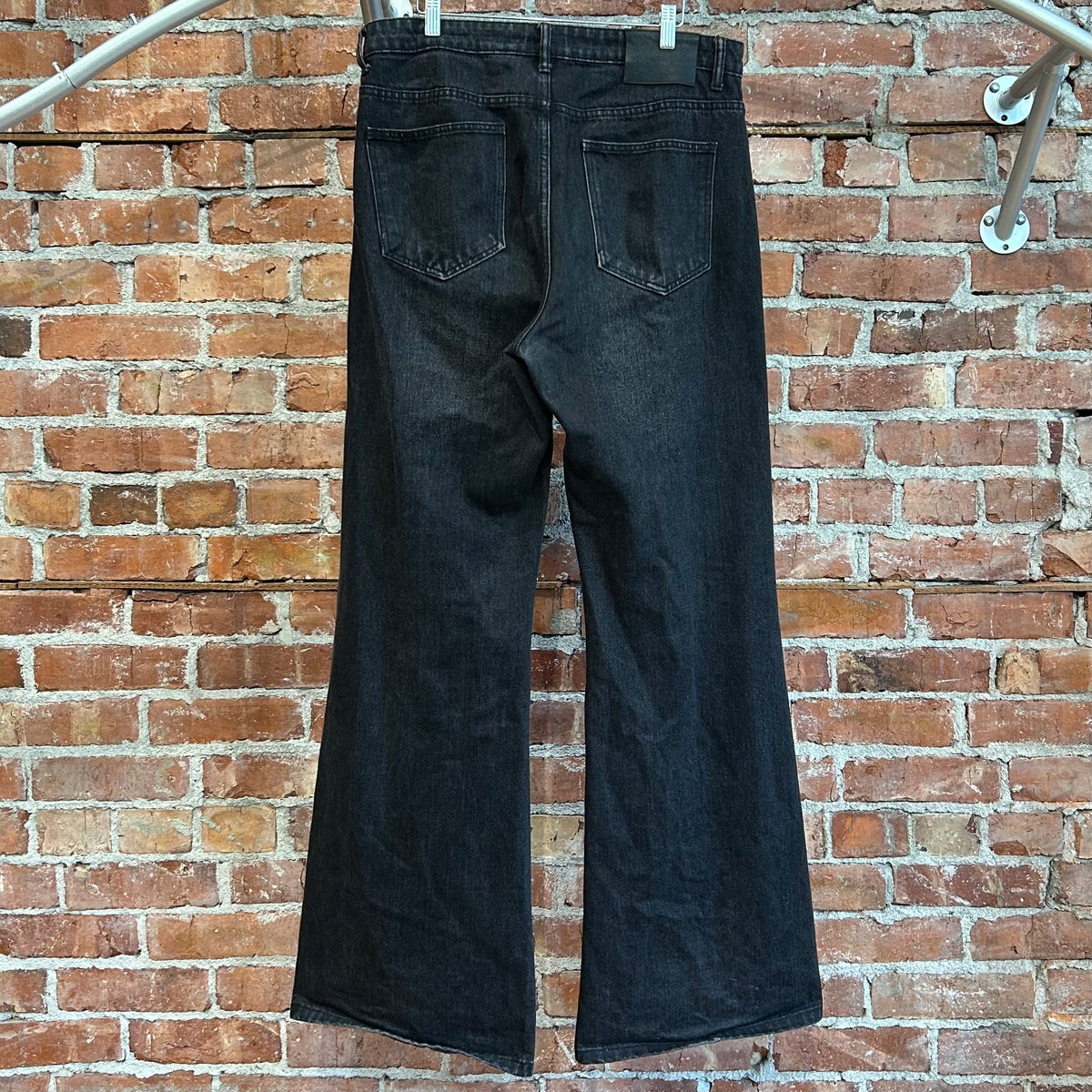 BASKETCASE STRAIGHT LEG FLARED DENIM ‘BLACK’