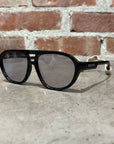 GUCCI STRAPPED NAVIGATOR SUNGLASSES ‘BLACK’