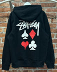 STUSSY CARD SUITS HOODIE ‘BLACK’