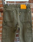 GALLERY DEPT RECYCLED RECONSTRUCTION FLARE PANTS ‘GREEN’