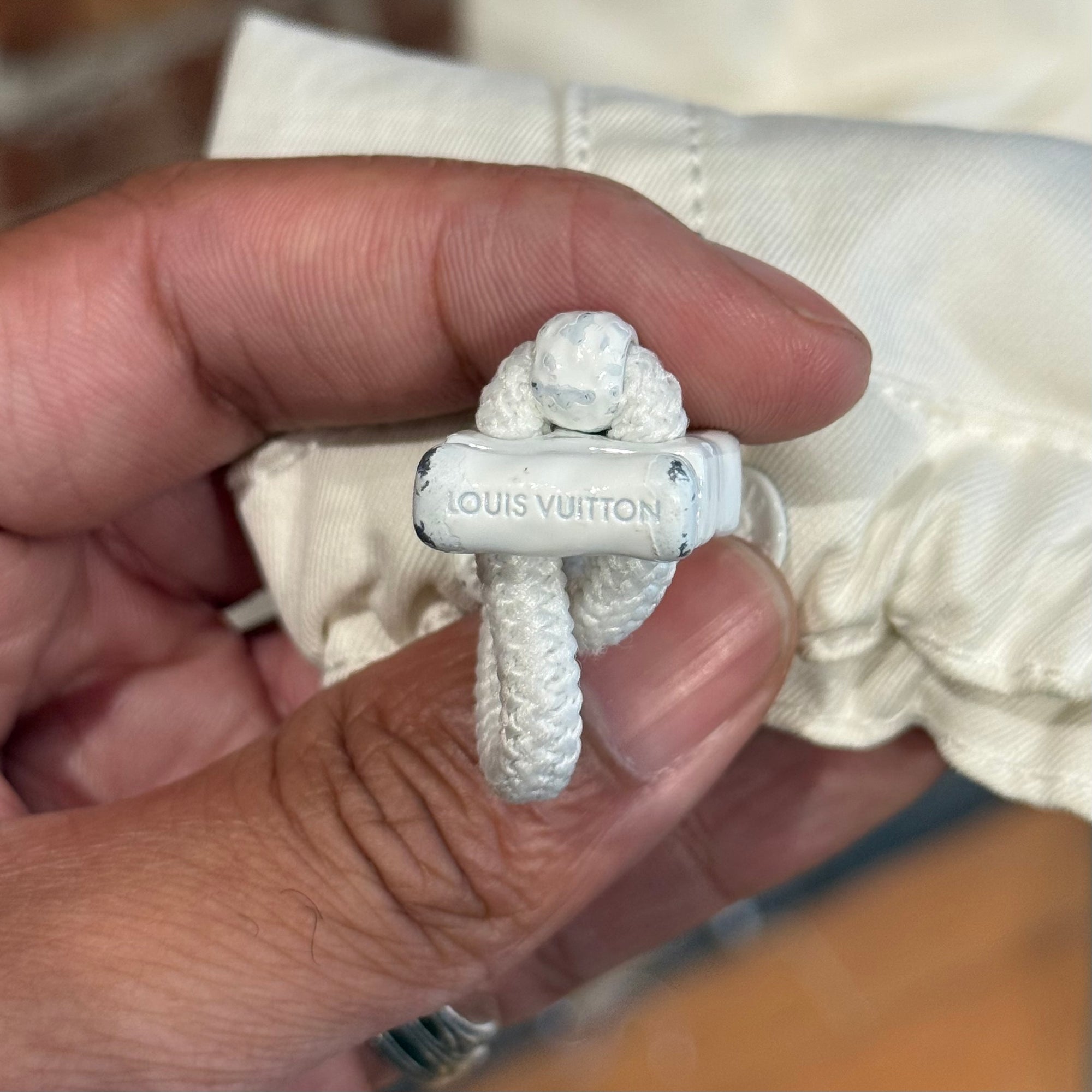 LOUIS VUITTON SS19 VIRGIL MULTI POCKET CARGO PANTS ‘WHITE’