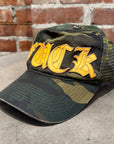 CHROME HEARTS VINTAGE F*CK CAMO TRUCKER ‘MULTI’