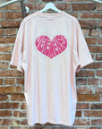 VETEMENTS LIMITED EDITION DOLPHIN TOWER LOVE TEE ‘PINK’