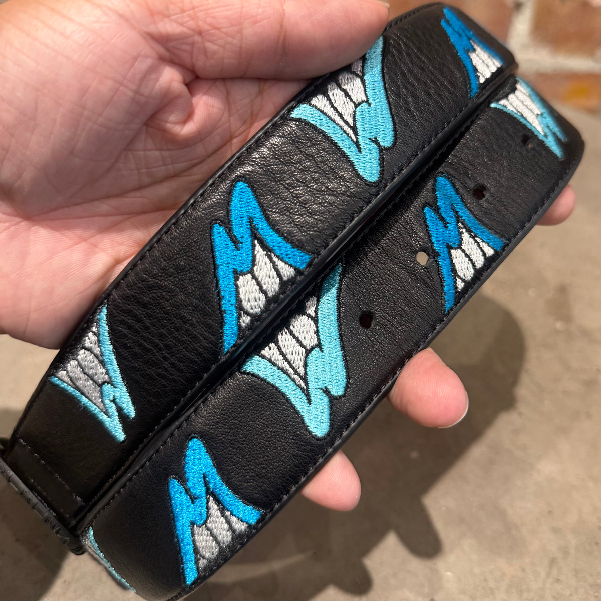 ANTI PROMO MATTY BOY CHOMPER BELT 'BLACK/BLUE'