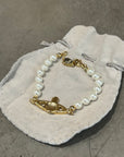 VIVIENNE WESTWOOD PEARL 2D ORB BRACELET ‘GOLD’