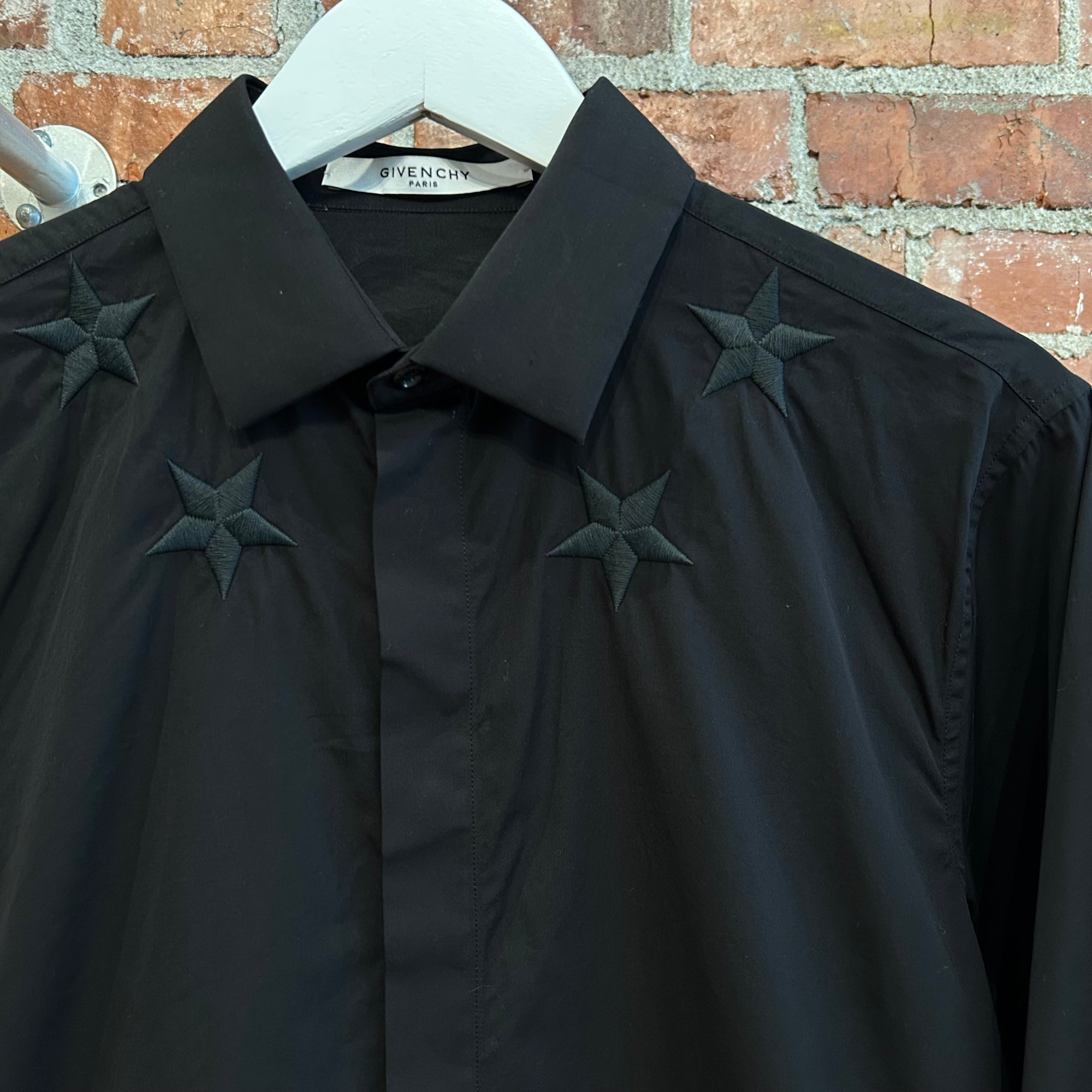 GIVENCHY STARS BUTTON UP SHIRT ‘BLACK’