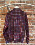 NEEDLES REBUILD BUTTON-UP FLANNEL ‘PURPLE’