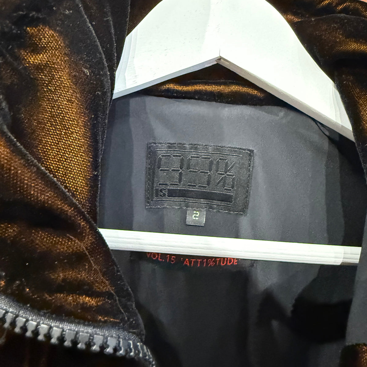 99%IS VELOUR TRACK JACKET ‘BROWN’