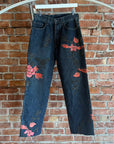 GUCCI TOM FORD AW99 FLORAL EMBROIDERED DENIM JEANS ‘INDIGO’