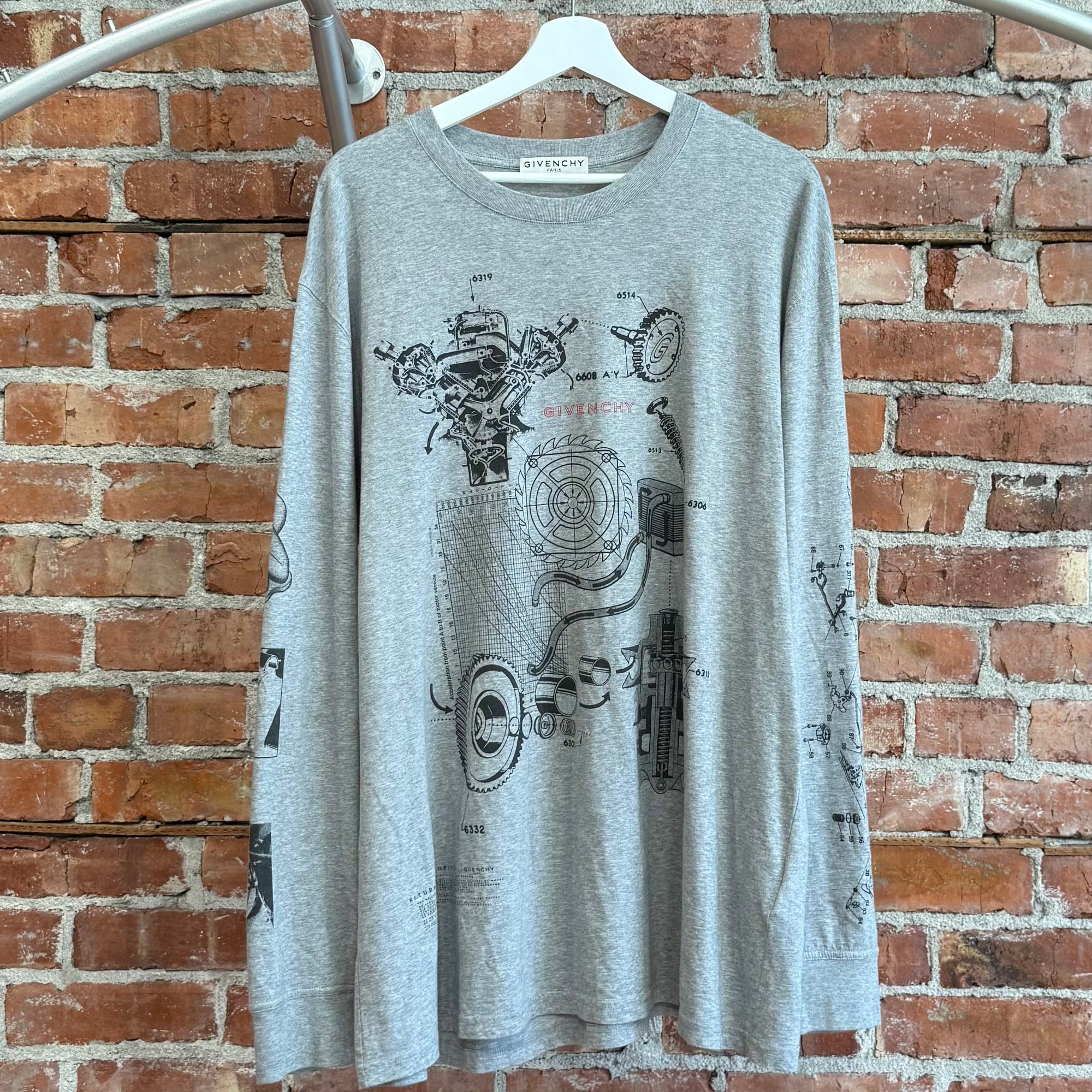 GIVENCHY GEARHEAD LONGSLEEVE ‘GREY’