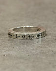 CHROME HEARTS 3MM F*CK YOU SPACER ‘SILVER