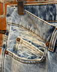 ERL PATCHWORK STARS FLARED DENIM ‘BLUE’