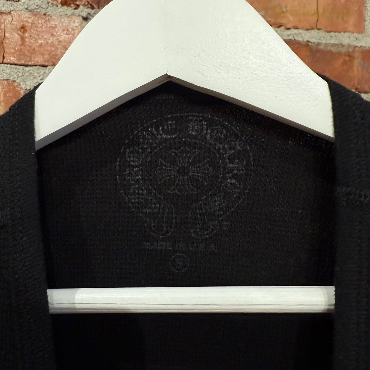 CHROME HEARTS HORSESHOE FLORAL THERMAL LONG SLEEVE ‘BLACK’