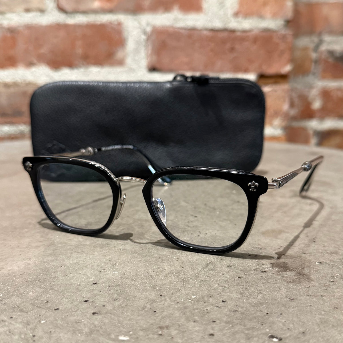 CHROME HEARTS STRAPADICTOME GLASSES ‘BLACK/SILVER’