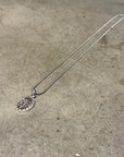 CHROME HEARTS ANGEL OVAL MEDALLION NECKLACE ‘SILVER’