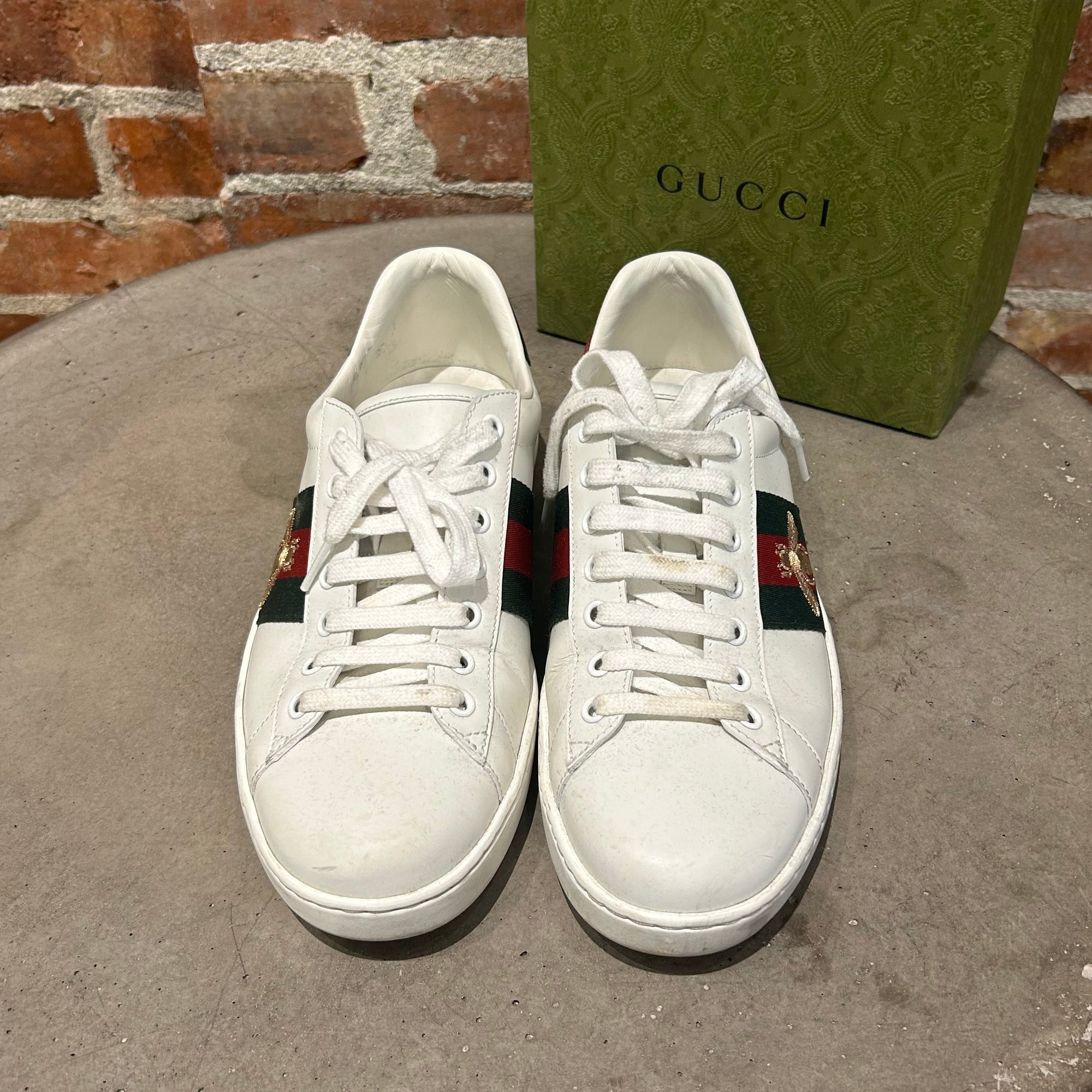 GUCCI ACE BEE LOGO SNEAKERS ‘WHITE’