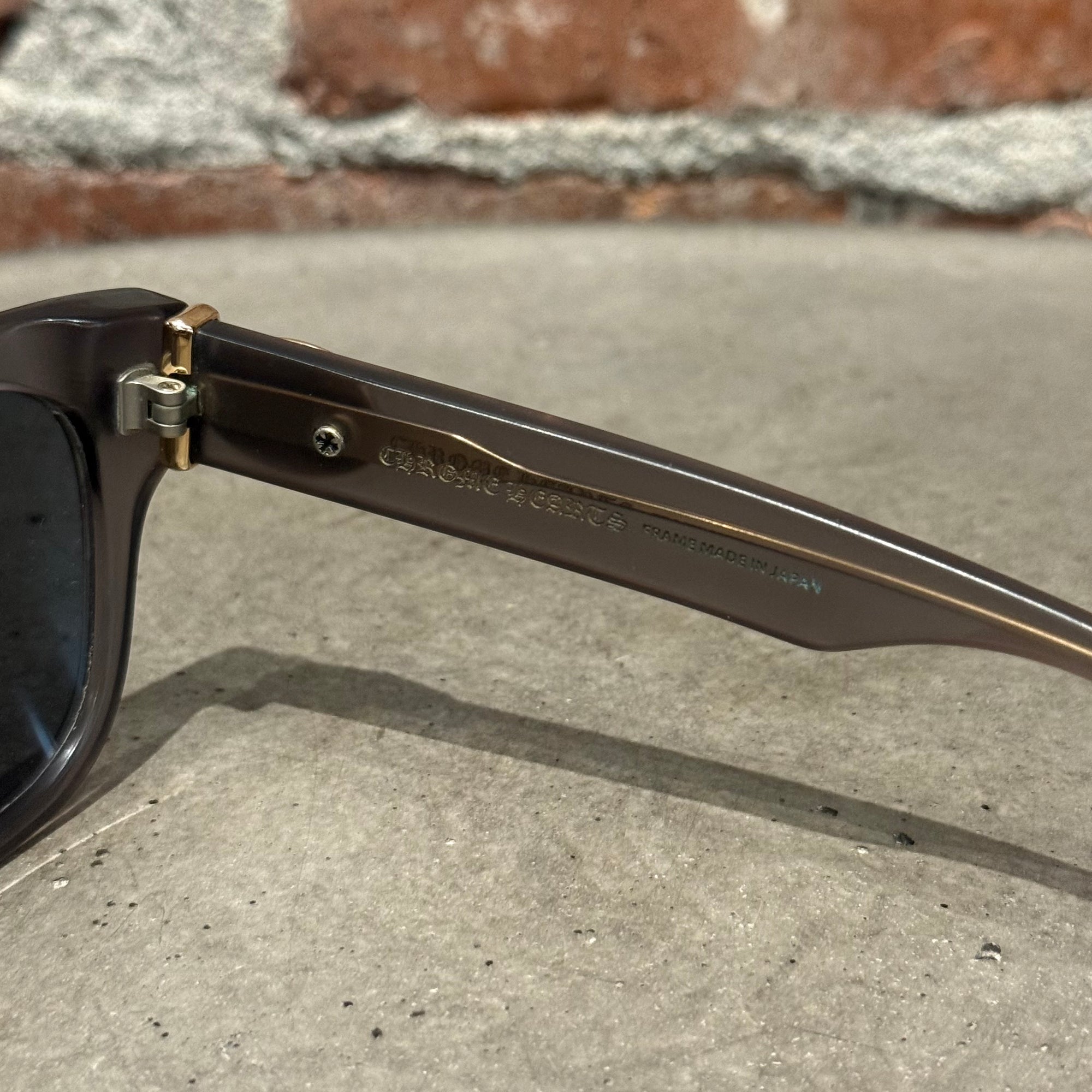 CHROME HEARTS 18K GOLD GIVENHED SUNGLASSES ‘SMOKE GREY’