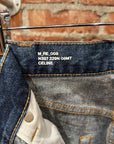 CELINE MOONLIGHT DISTRESSED STRAIGHT LEG JEANS ‘INDIGO’