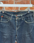 EVISU X PUMA LOW-RISE SLIM STRAIGHT DENIM ‘INDIGO/MINT’