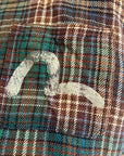 EVISU DISTRESSED FLANNEL 'GREEN'