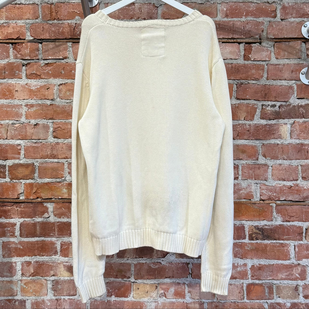 BASKETCASE OVERSIZED DOG KNIT SWEATER ‘CREAM’