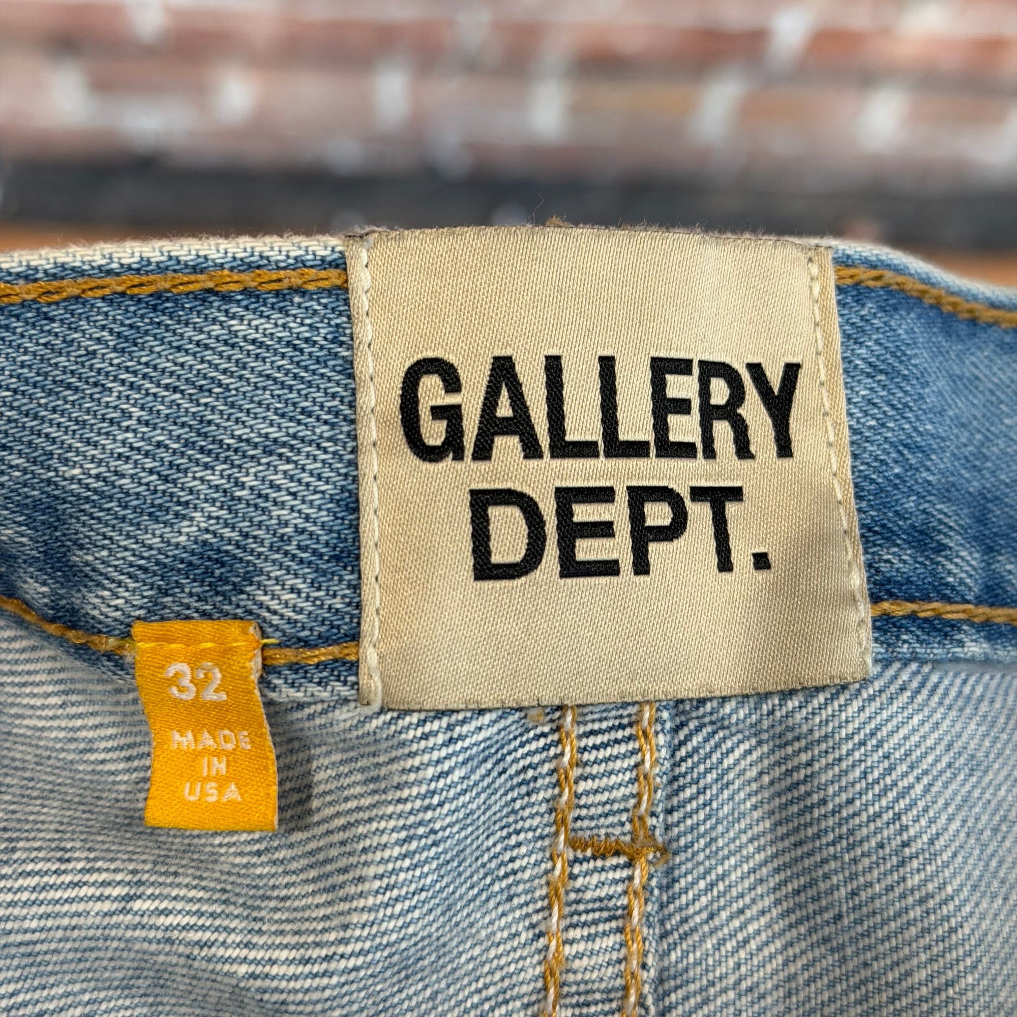 GALLERY DEPT LENNY FLARE PATCHWORK DENIM ‘LIGHT BLUE’