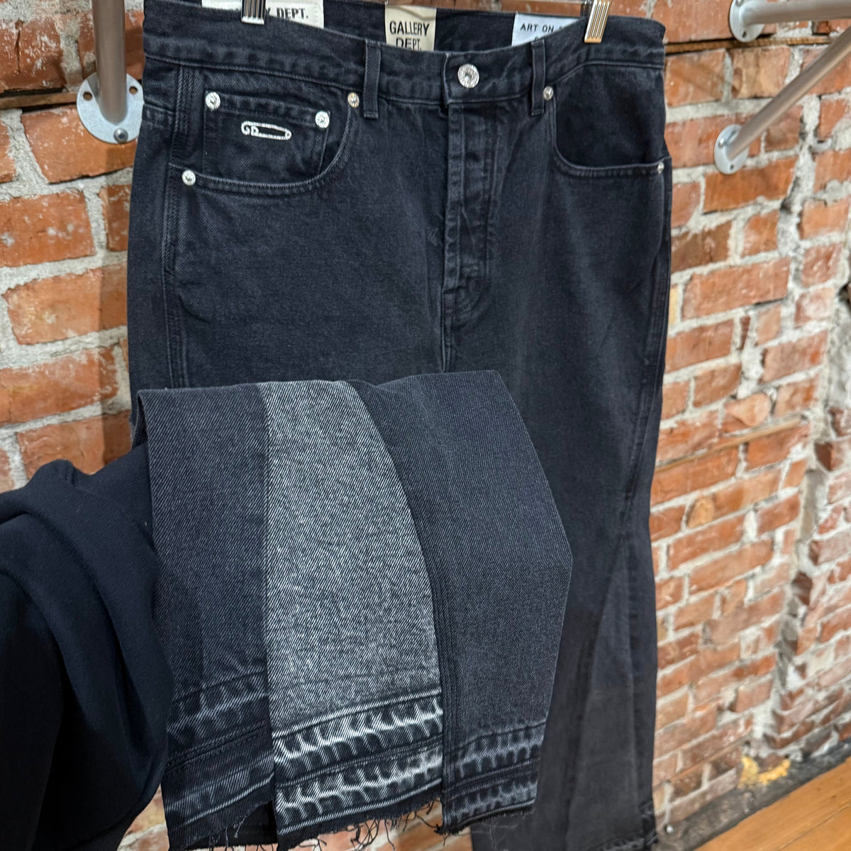 GALLERY DEPT. TWISTED WIDE LEG DENIM ‘BLACK’