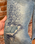 KAPITAL VIP ORDER 5P MONKEY CISCO "3 YEAR FADE" SASHIKO DENIM ‘BLUE’