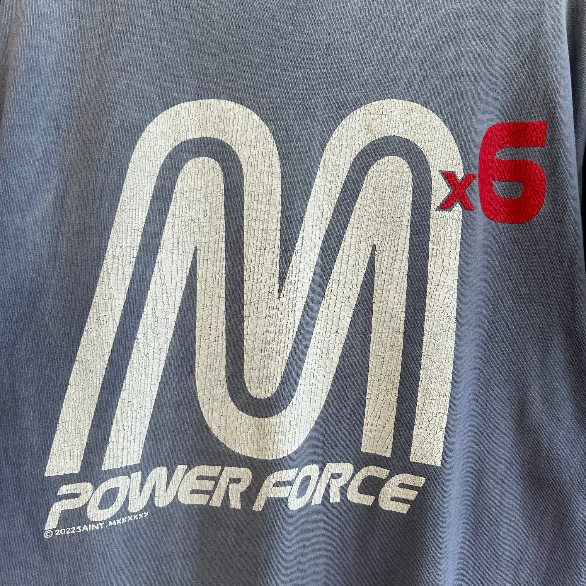 SAINT MICHAEL POWER FORCE TEE ‘GRAY’