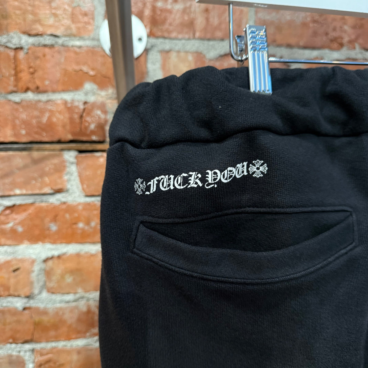 CHROME HEARTS HORSESHOE SCRIPT SWEATPANTS ‘BLACK’