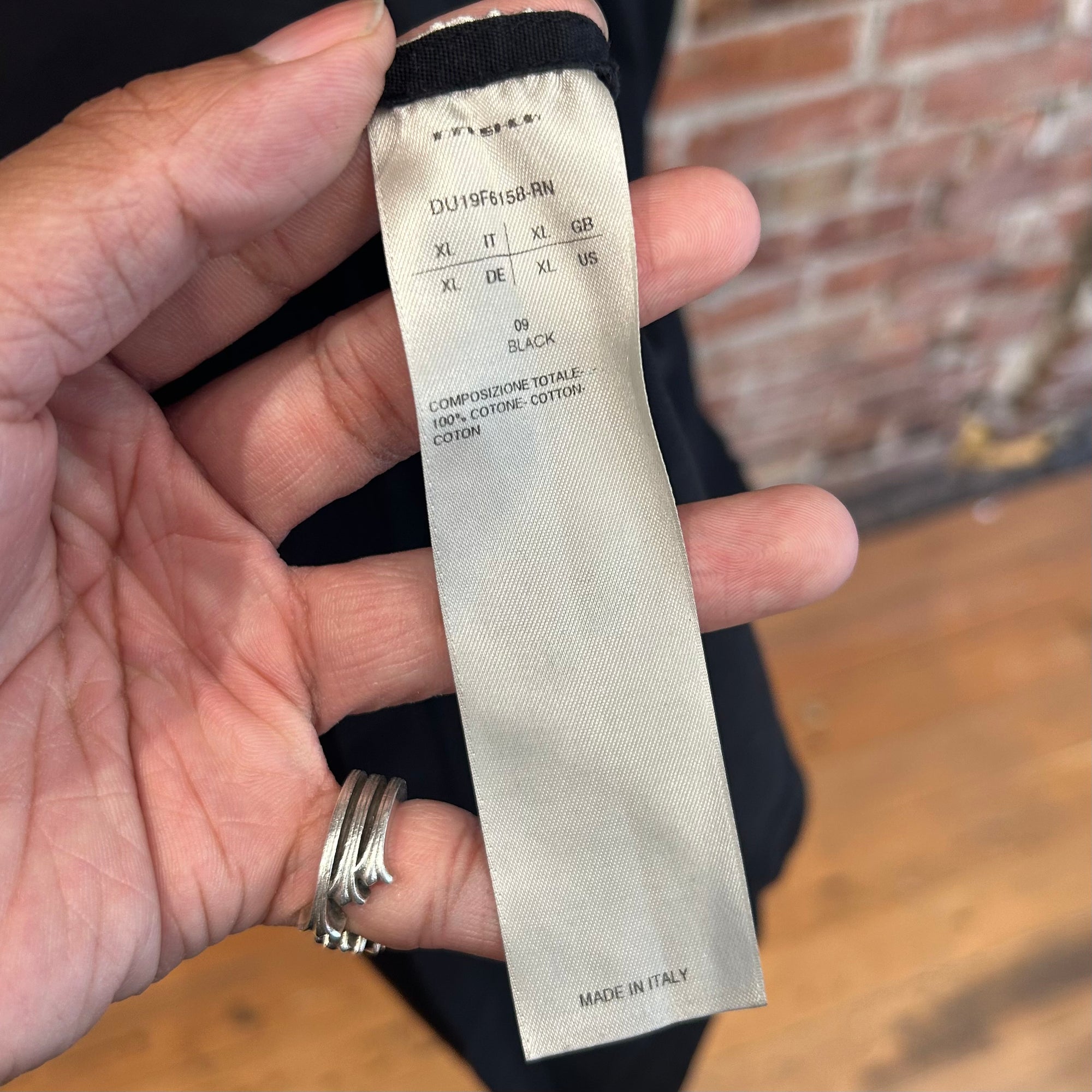 RICK OWENS FW19 DRKSDHW TARP TANK ‘BLACK’