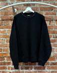 ACNE STUDIOS SCRIPT LOGO COLLAR CREWNECK ‘BLACK’
