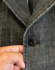 BIG SMITH JAPAN CROSSHATCH DENIM BLAZER ‘GRAY’
