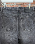 BASKETCASE WIDE BAGGY DENIM SHORTS ‘BLACK’
